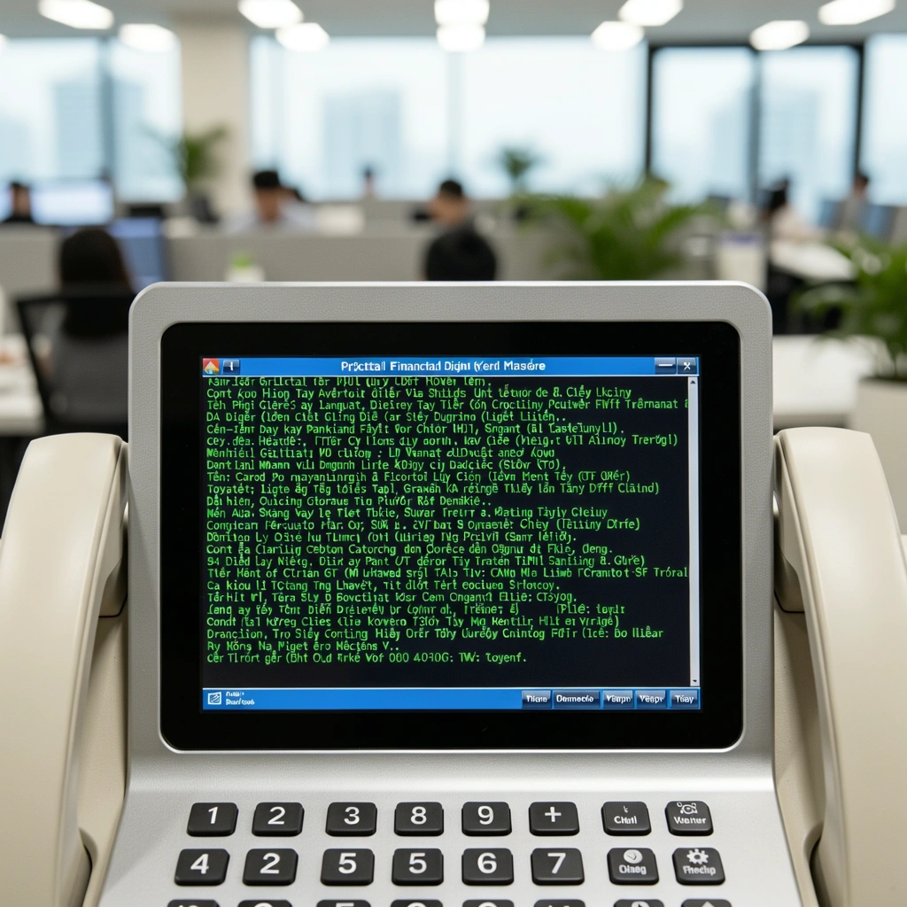 Financial terminal displaying market data